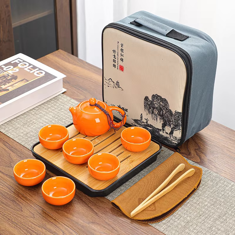Gongfu Tea Set - Chinese Kung Fu Travel Set, Ceramic