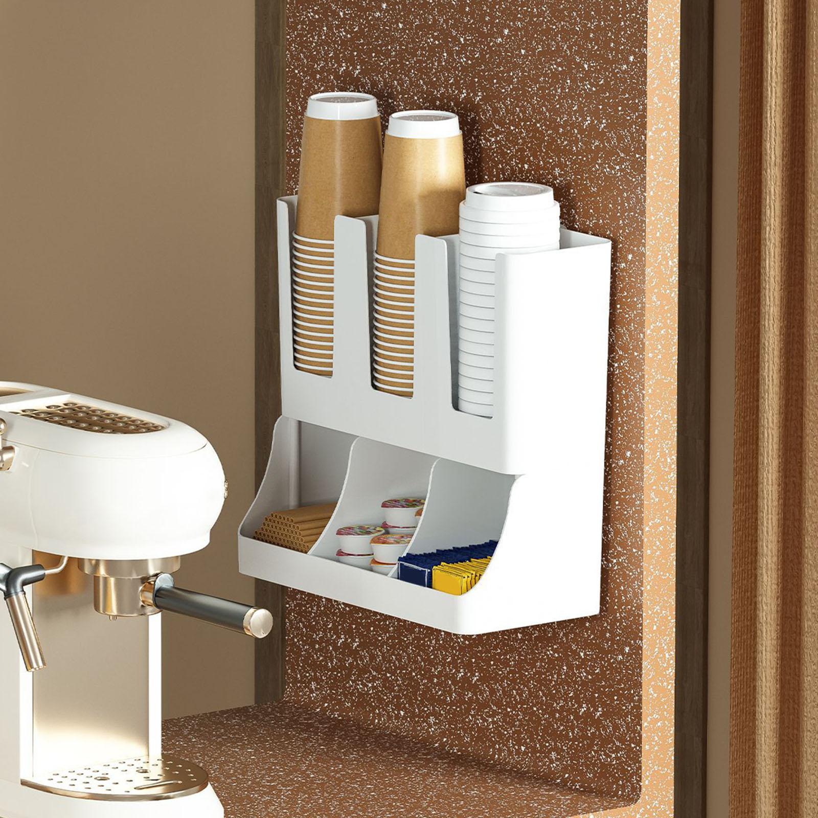 Coffee Tea Lounge - Cup Storage Organizer Multifunctional Coffee and