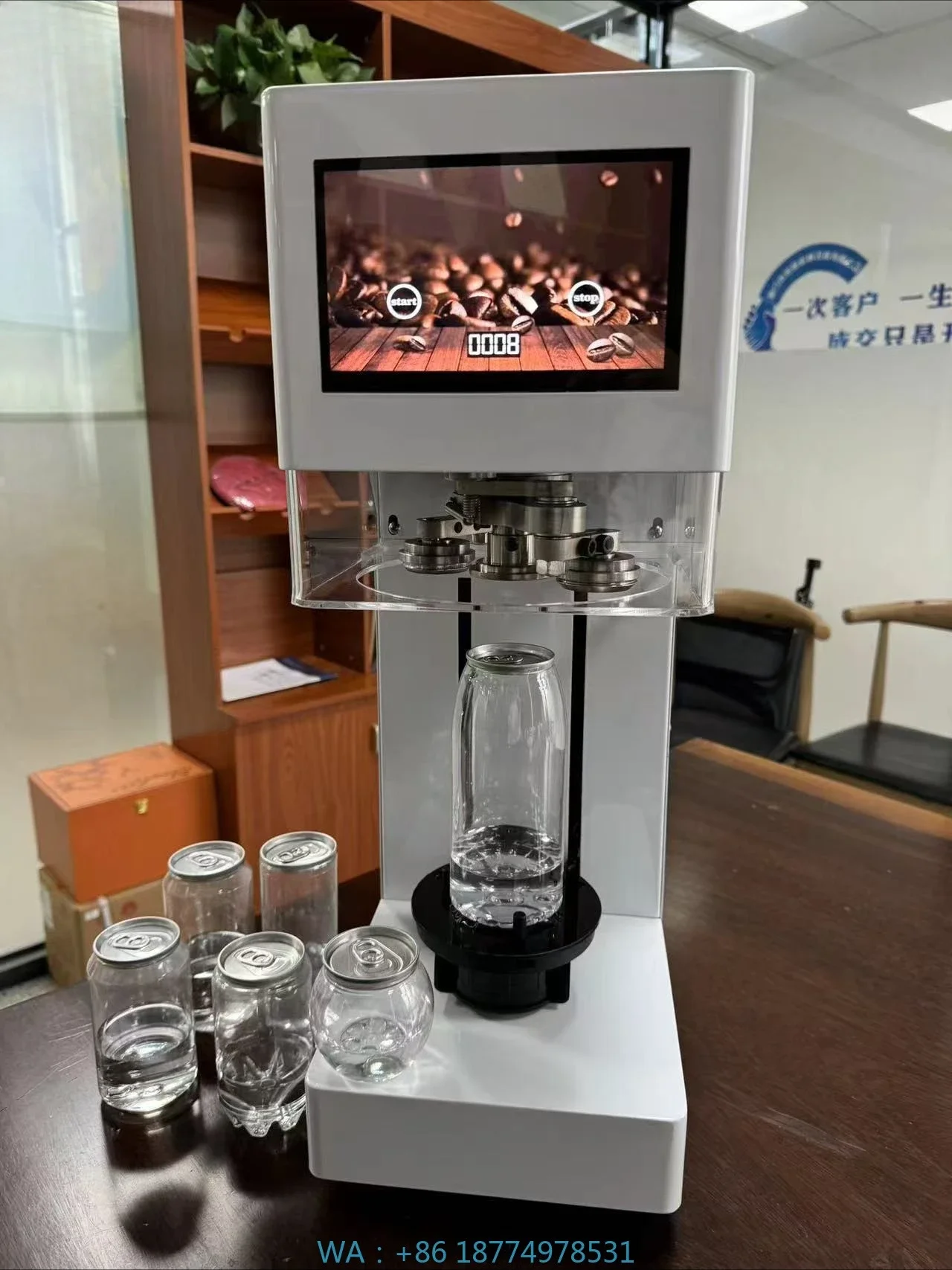 Coffee Tea Machine - Seamer PET Can Sealing Machine with