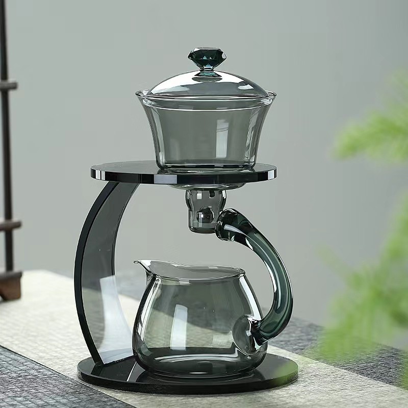 Exquisite Smoke Grey Glass Tea - Gongfu Tea Set のレビューと価格