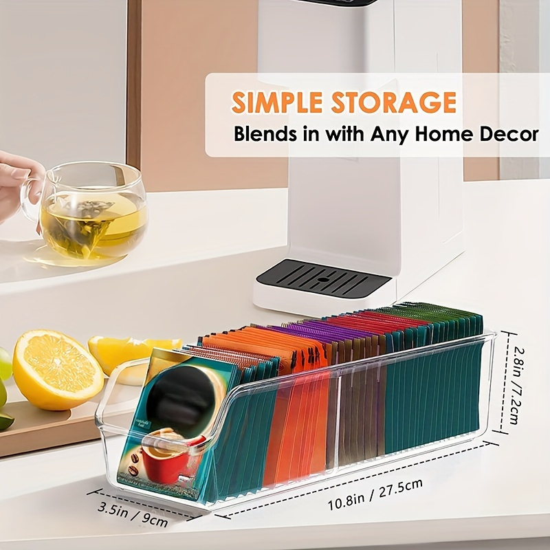 1pc Clear Tea Bag Organizer Bo - Coffee Tea And Sugar Set のレビューと価格