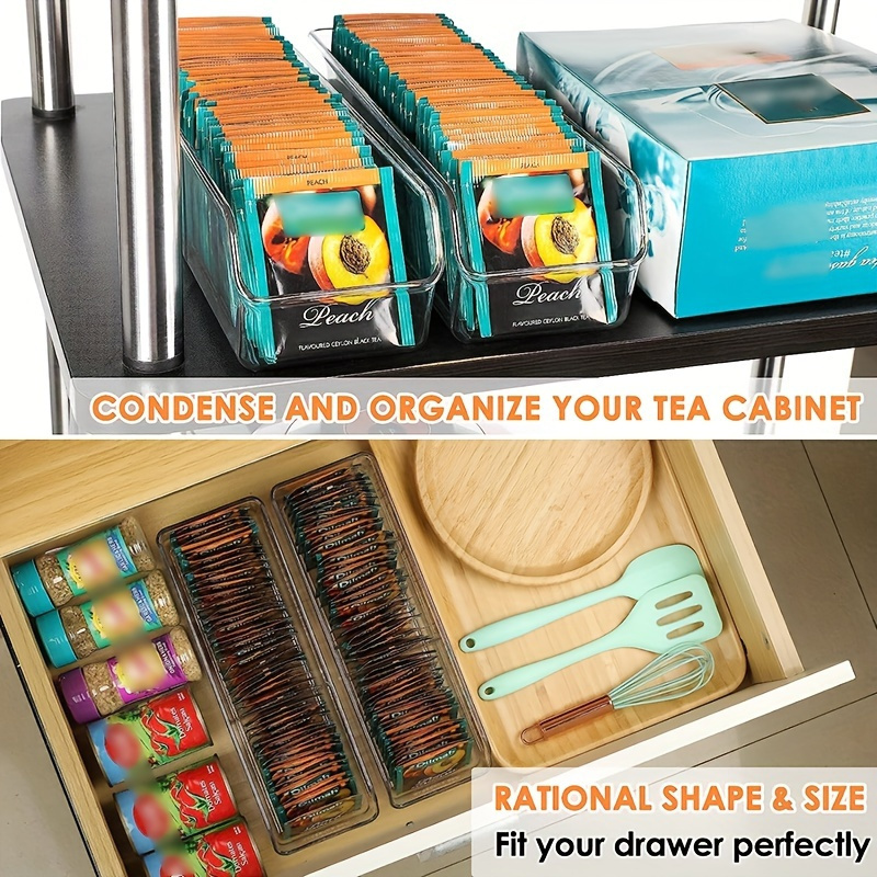 1pc Clear Tea Bag Organizer Bo - Coffee Tea And Sugar Set のレビューと価格