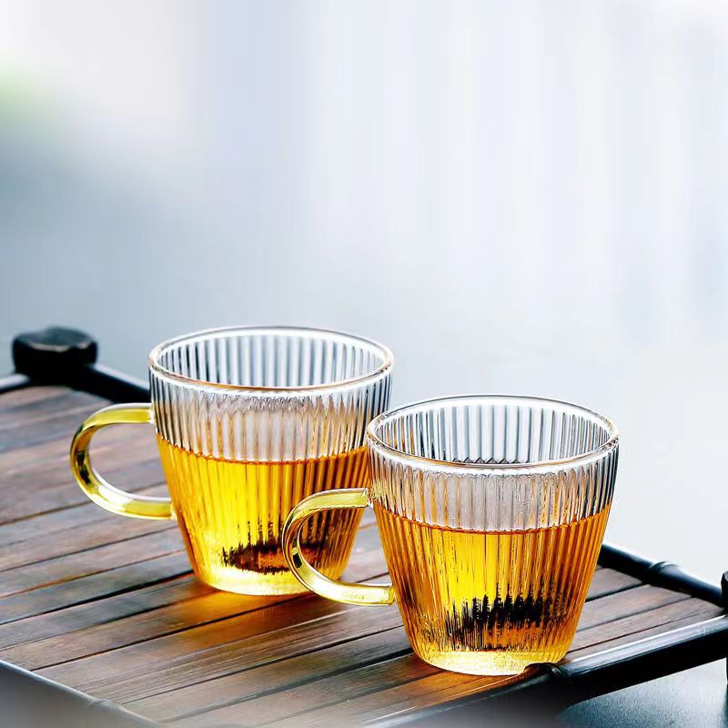 Glass Tea Cups small Cups Home - Coffee Tea And Sugar Set のレビューと価格