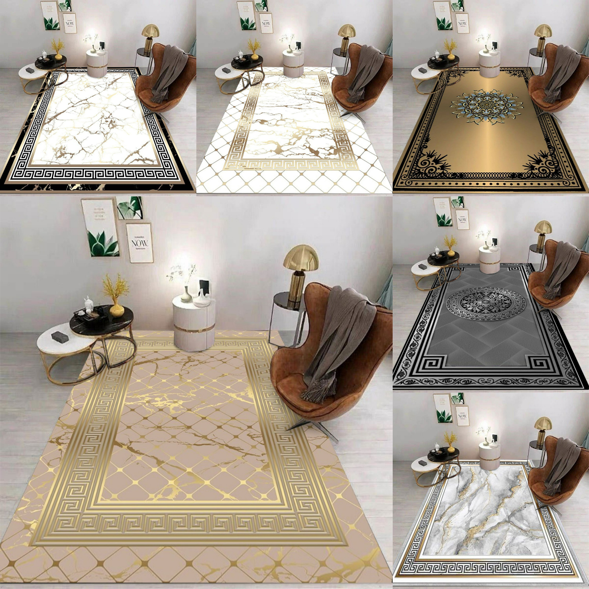 Modern Golden Luxury Carpet La - Coffee Tea Lounge のレビューと価格