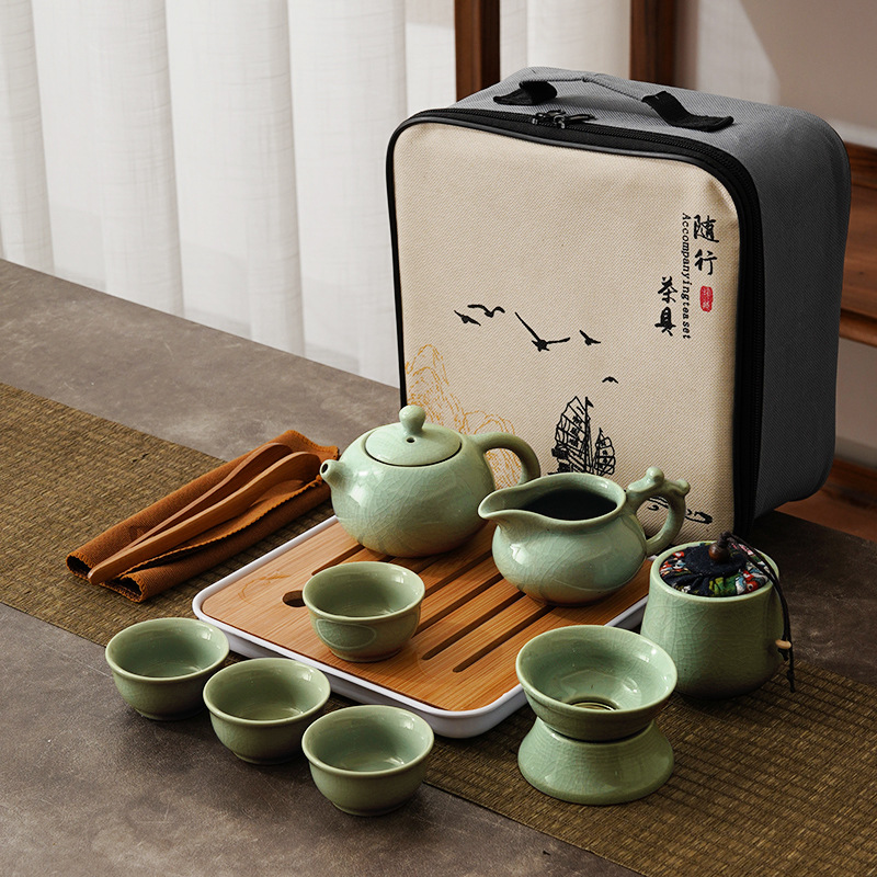 Portable Travel Ceramic Chines - Gongfu Tea Set のレビューと価格