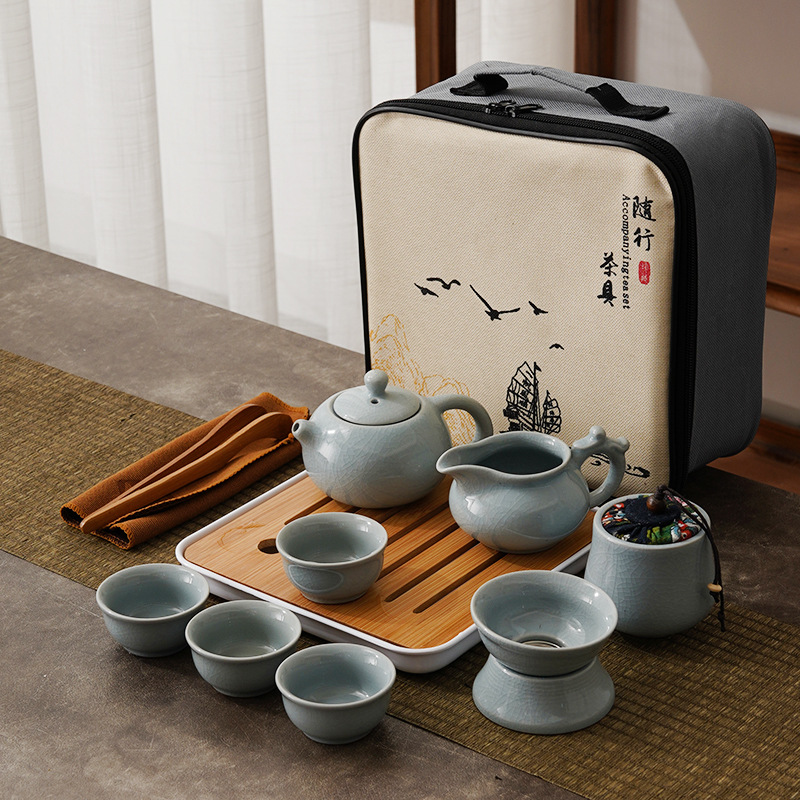 Portable Travel Ceramic Chines - Gongfu Tea Set のレビューと価格