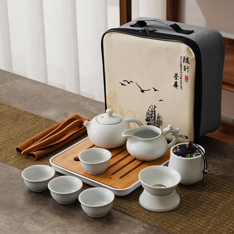 Portable Travel Ceramic Chines - Gongfu Tea Set のレビューと価格
