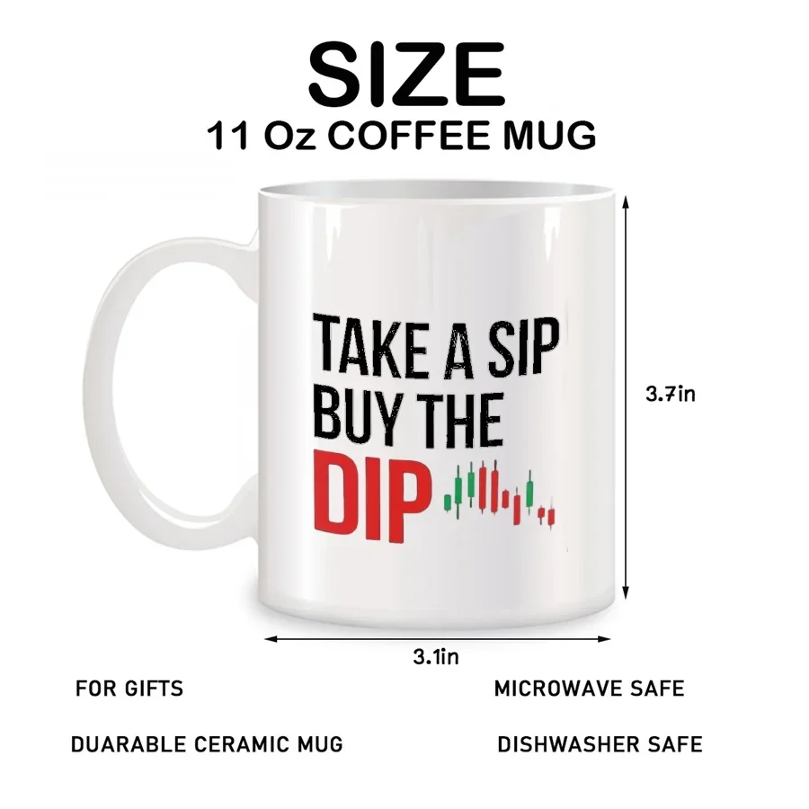 Take A Sip Buy The Dip Mugs Fo - Coffee Tea Friends のレビューと価格