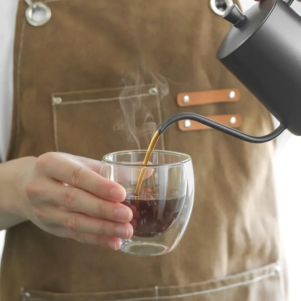 6 pcs Clear Double Wall Glass  - Coffee Tea And Sugar Set のレビューと価格