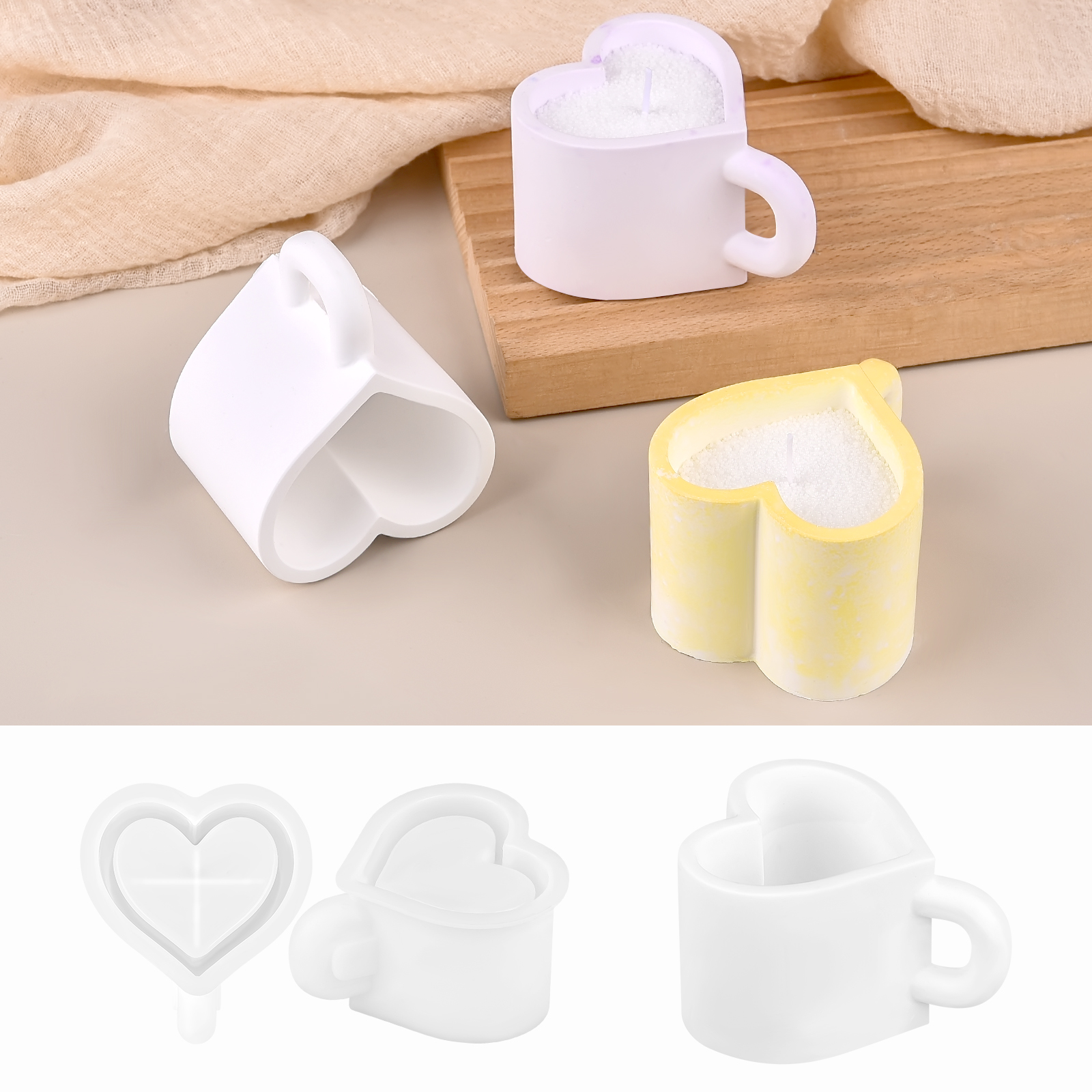 3D Tea Cup Love Silicone Mold  - Coffee Tea Love のレビューと価格
