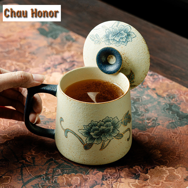 330ml Blue And White Flint Red - Coffee Tea Drawing のレビューと価格