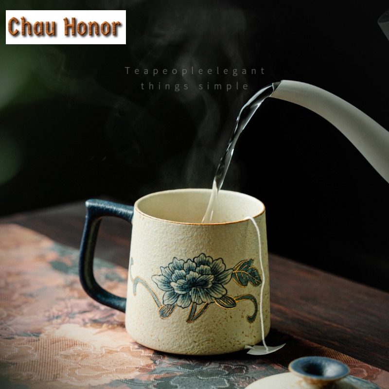 330ml Blue And White Flint Red - Coffee Tea Drawing のレビューと価格