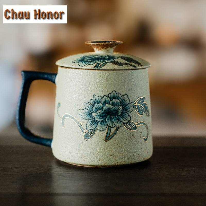 330ml Blue And White Flint Red - Coffee Tea Drawing のレビューと価格