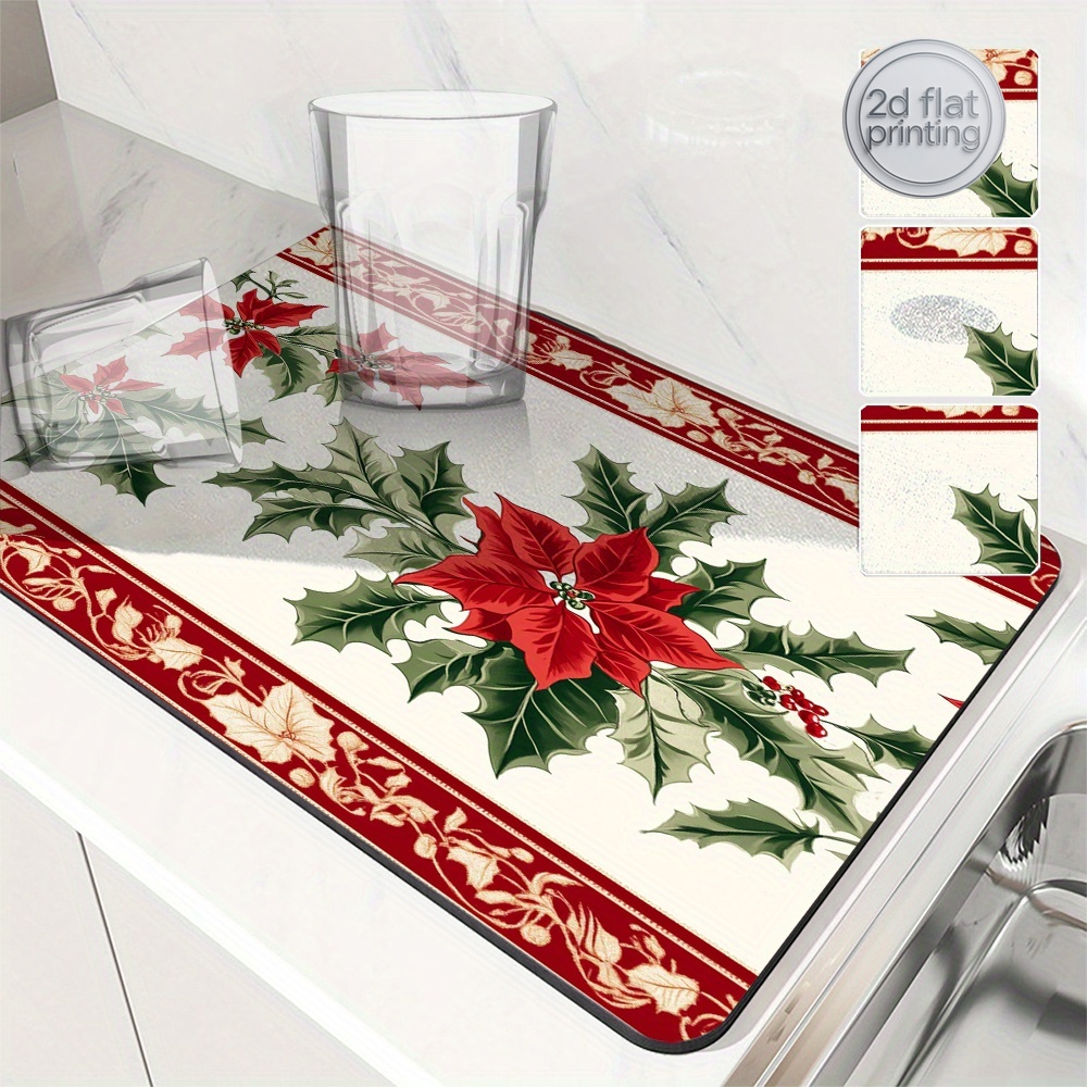 1pc Christmas Poinsettia Holly - Tea Coffee Utensils のレビューと価格