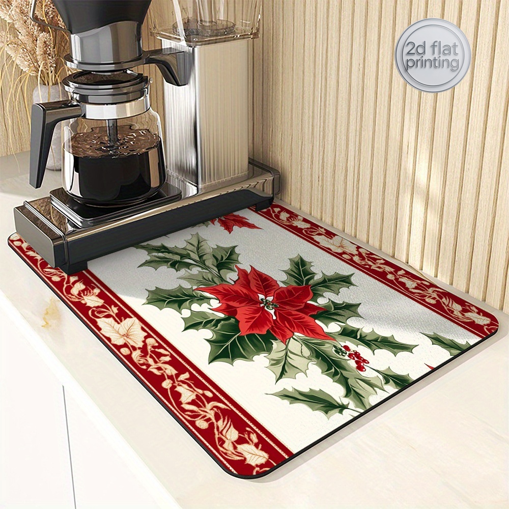 1pc Christmas Poinsettia Holly - Tea Coffee Utensils のレビューと価格