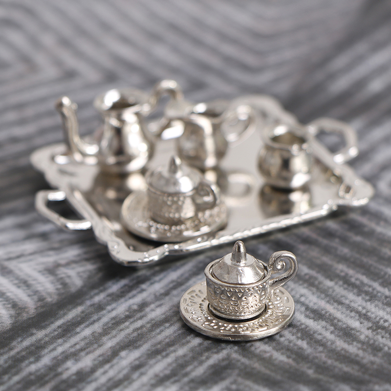 10pcs/Set 1/12 Dollhouse Minia - Coffee Tea And Sugar Set のレビューと価格