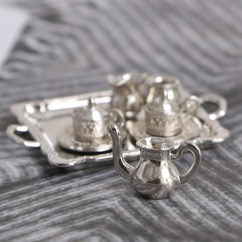 10pcs/Set 1/12 Dollhouse Minia - Coffee Tea And Sugar Set のレビューと価格