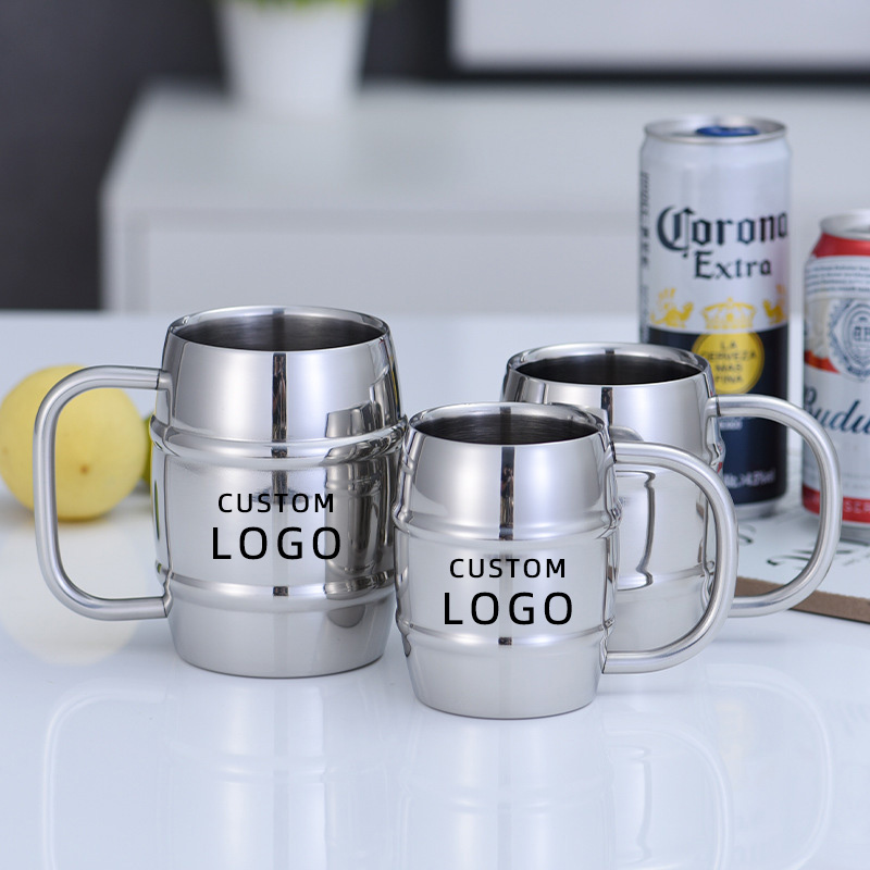 Stainless Steel Beer Cup Laser - Coffee Tea Friends のレビューと価格