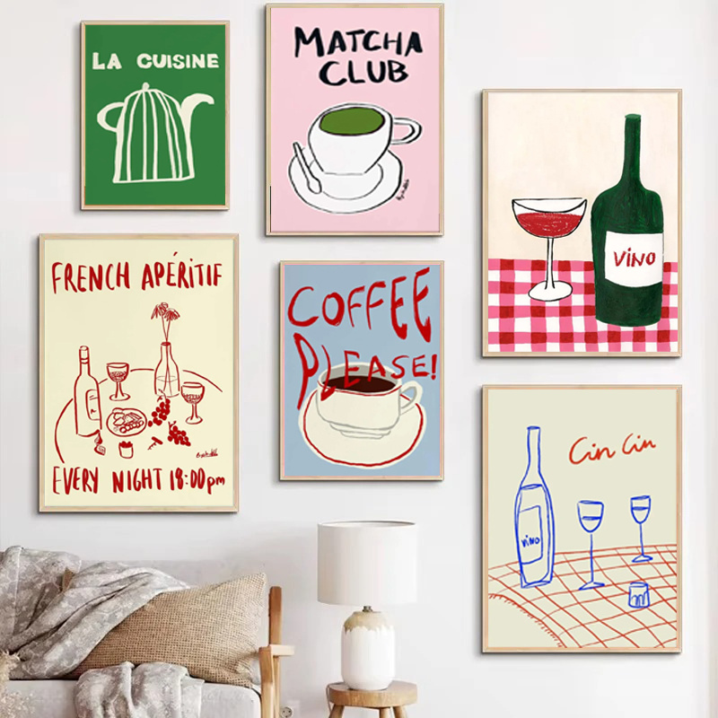 Colorful Drawings Abstract Art - Coffee Tea Drawing のレビューと価格