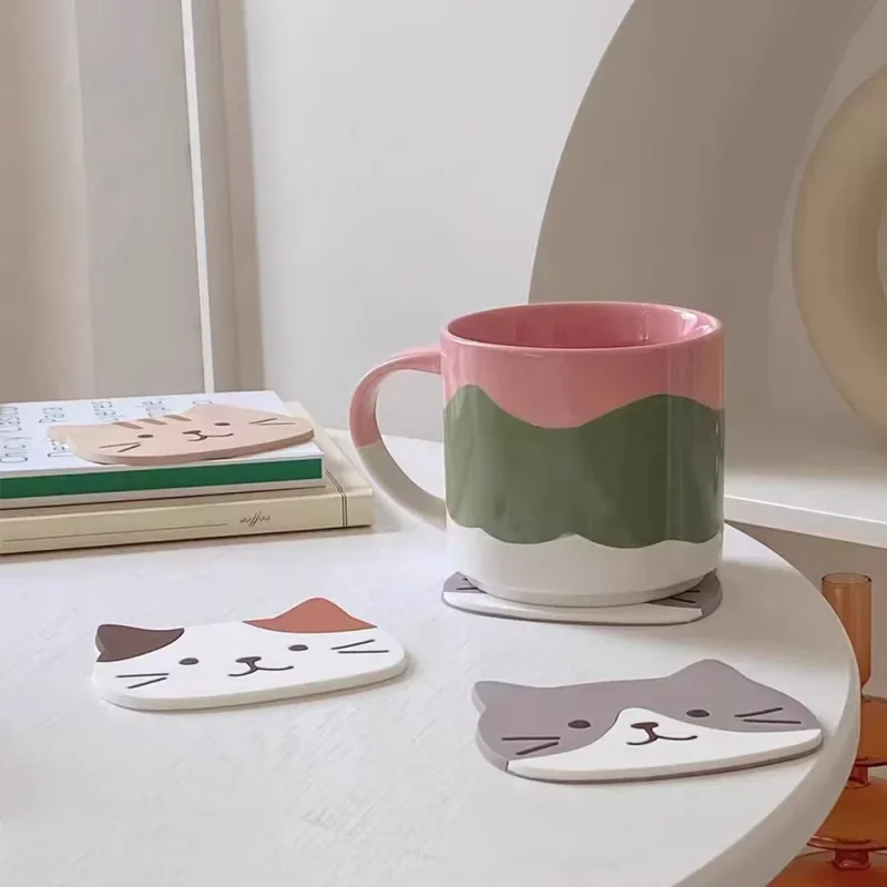 Lovely Pet Cat Design Cup Coas - Coffee Tea Love のレビューと価格