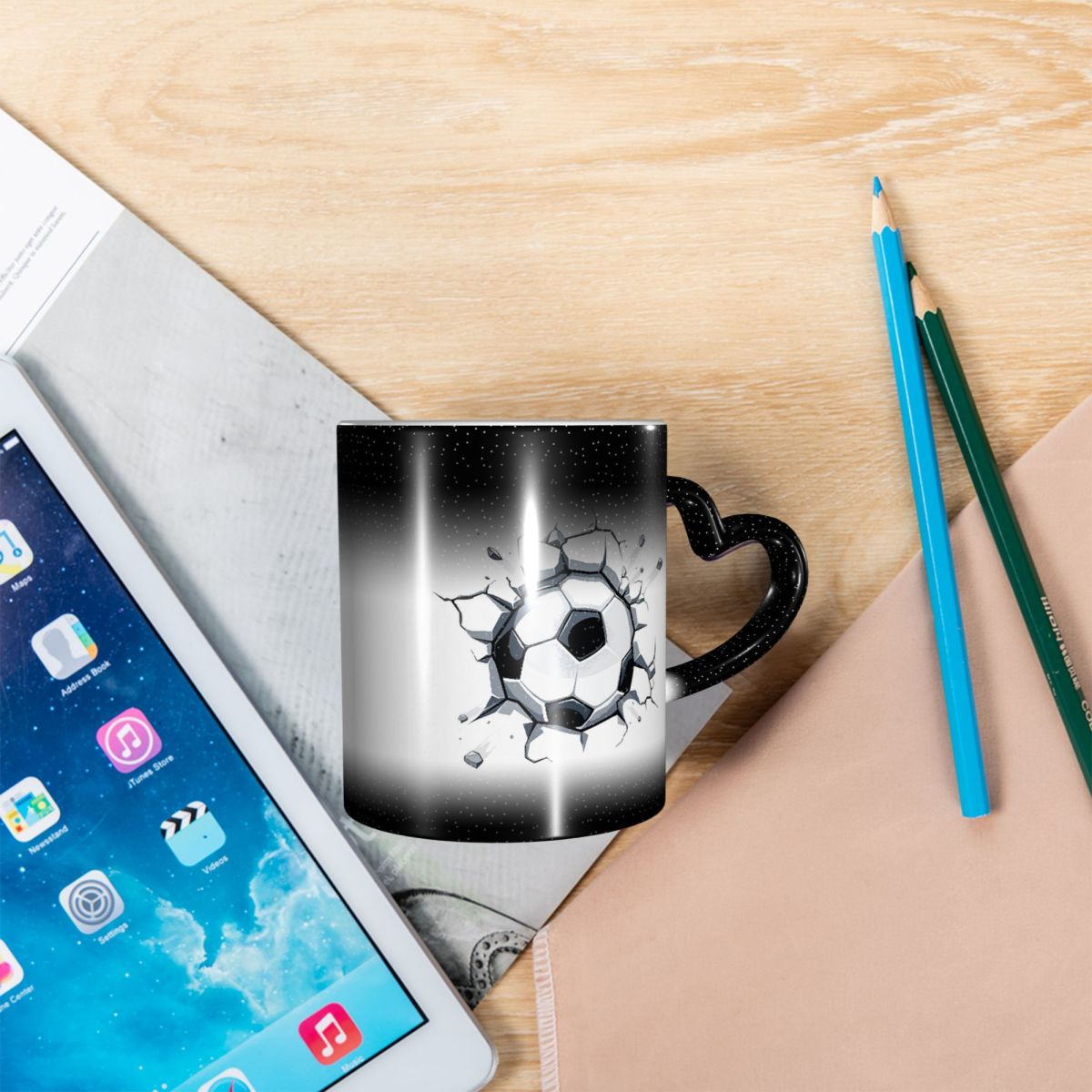 Soccer Ball 3d Art Drawing Wor - Coffee Tea Drawing のレビューと価格