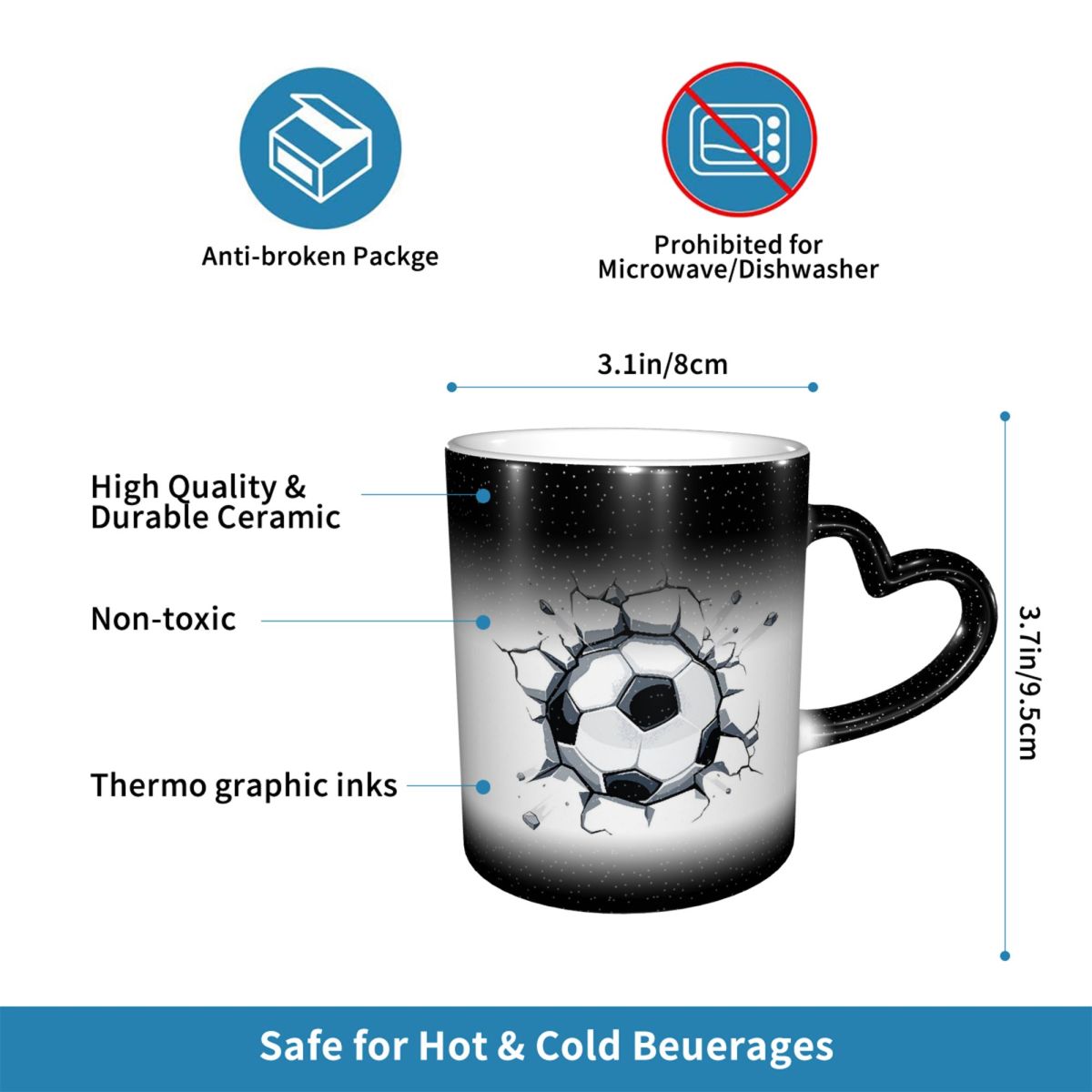 Soccer Ball 3d Art Drawing Wor - Coffee Tea Drawing のレビューと価格