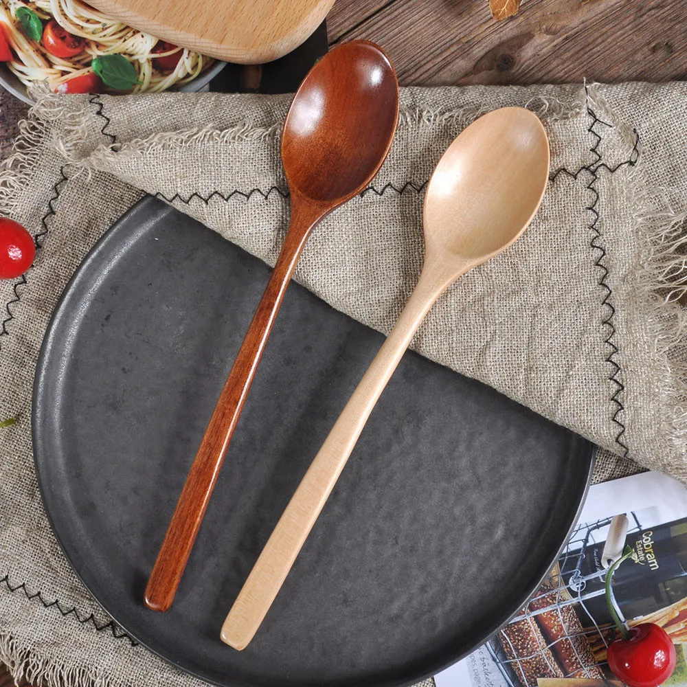 2pcs Wooden Spoon Tableware Ki - Tea Coffee Utensils のレビューと価格