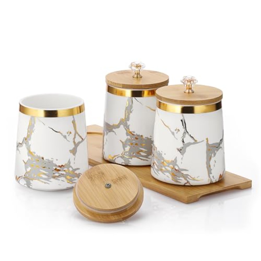 Set of 3 Canisters Set for Sug - Coffee Tea And Sugar Set のレビューと価格