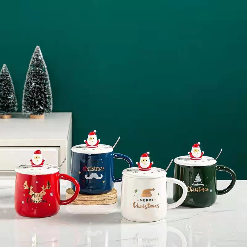 Creative Cute Cartoon Christma - Coffee Tea Friends のレビューと価格