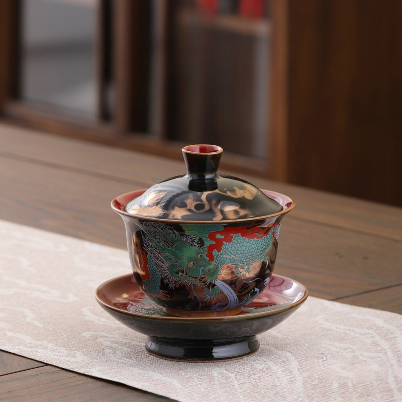 Creative Retro Ceramic Gaiwan  - Gongfu Tea Set のレビューと価格