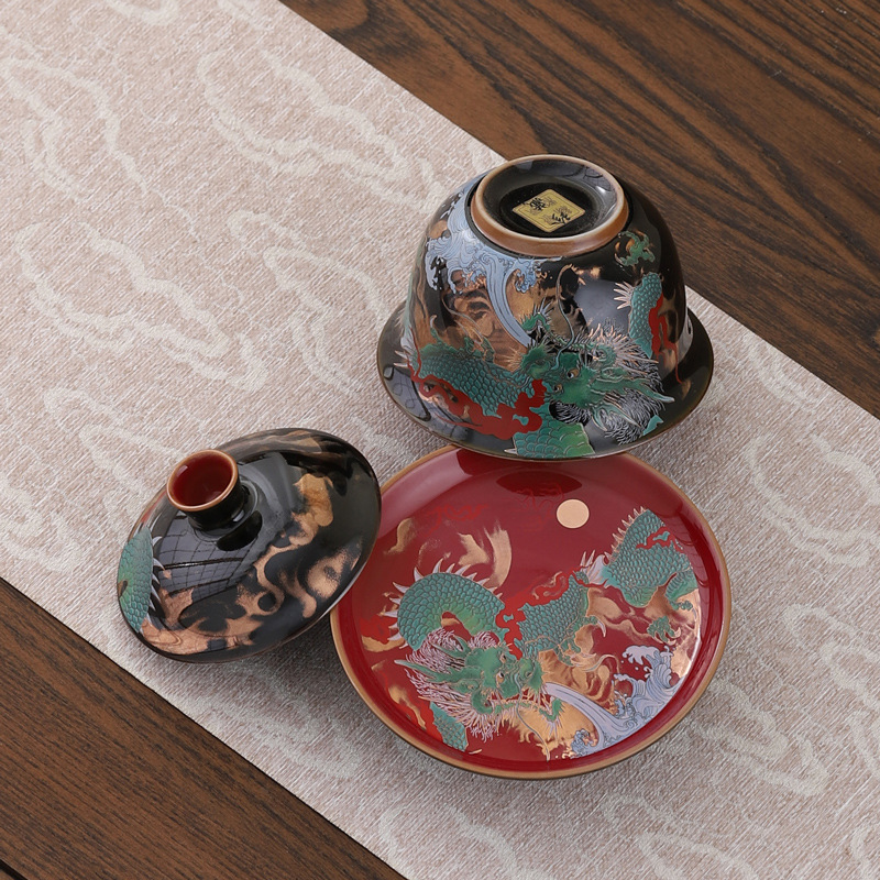 Creative Retro Ceramic Gaiwan  - Gongfu Tea Set のレビューと価格