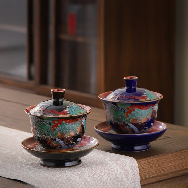 Creative Retro Ceramic Gaiwan  - Gongfu Tea Set のレビューと価格