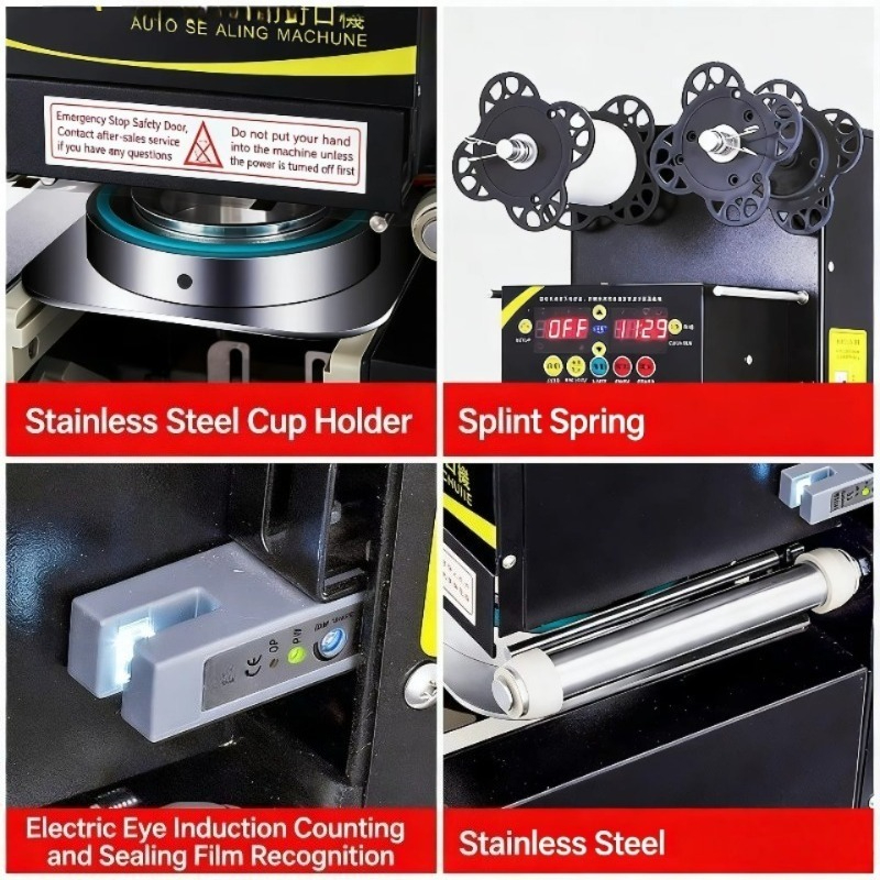 Automatic Plastic Cup Sealing  - Coffee Tea Machine のレビューと価格