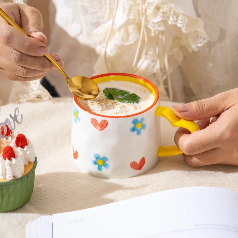 Ceramic Mug Creative Cute Hand - Coffee Tea Love のレビューと価格
