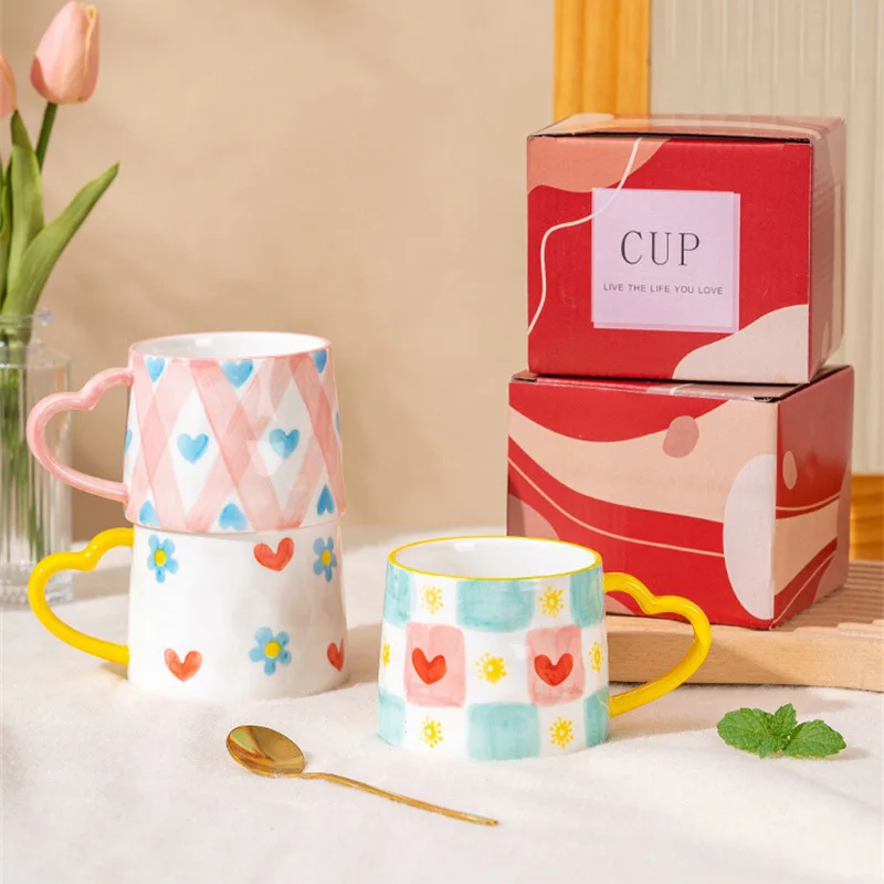 Ceramic Mug Creative Cute Hand - Coffee Tea Love のレビューと価格