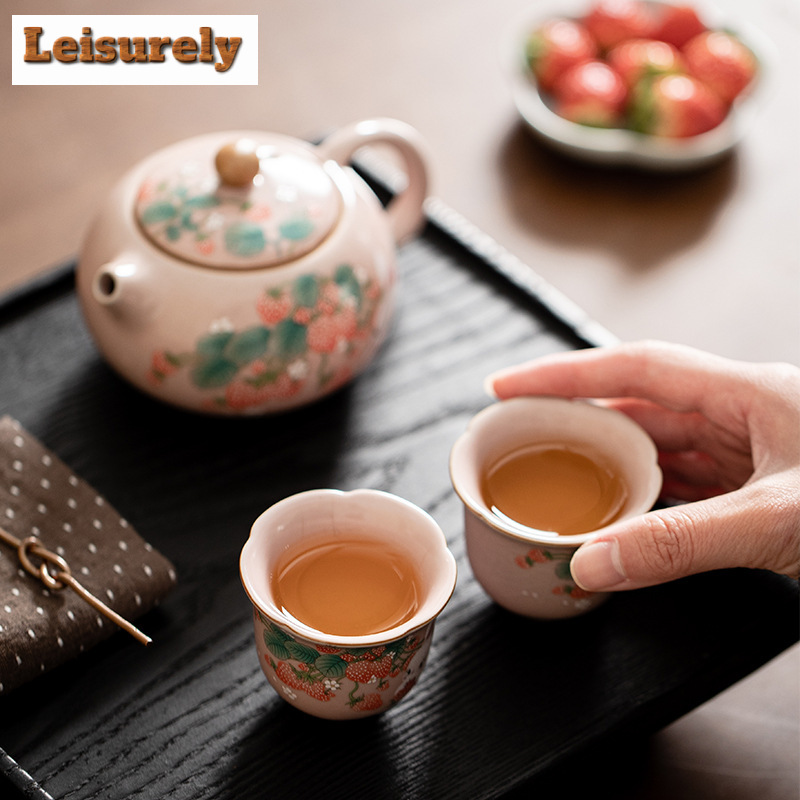 Antique Pink Ru Kiln Teacup St - Gongfu Tea Set のレビューと価格