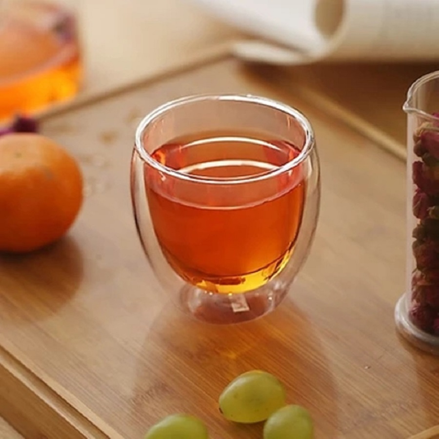 Double Walled Glass Coffee Mug - Coffee Tea And Sugar Set のレビューと価格