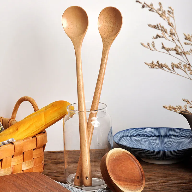 1pcs Wooden Spoon Tableware Ki - Tea Coffee Utensils のレビューと価格