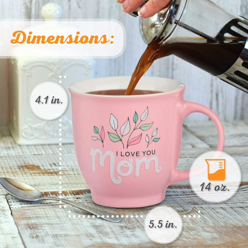 Large Ceramic Inspirational Sc - Coffee Tea Love のレビューと価格