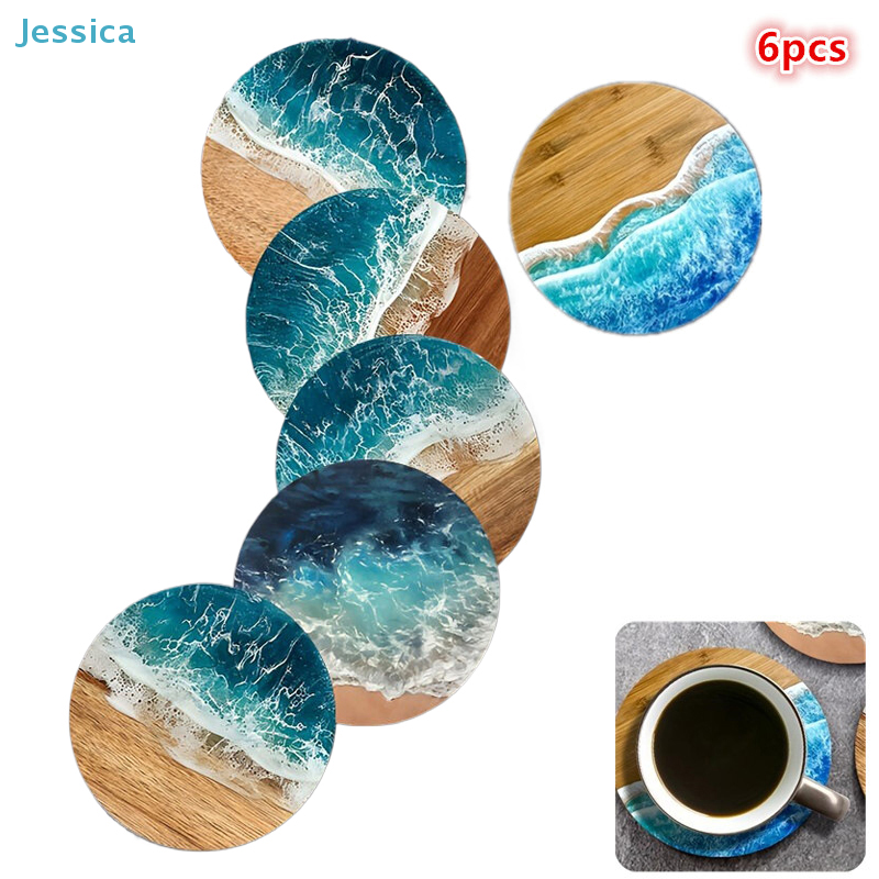 ♥Ocean Wave & Wood Grain Coast - Coffee Tea And Sugar Set のレビューと価格