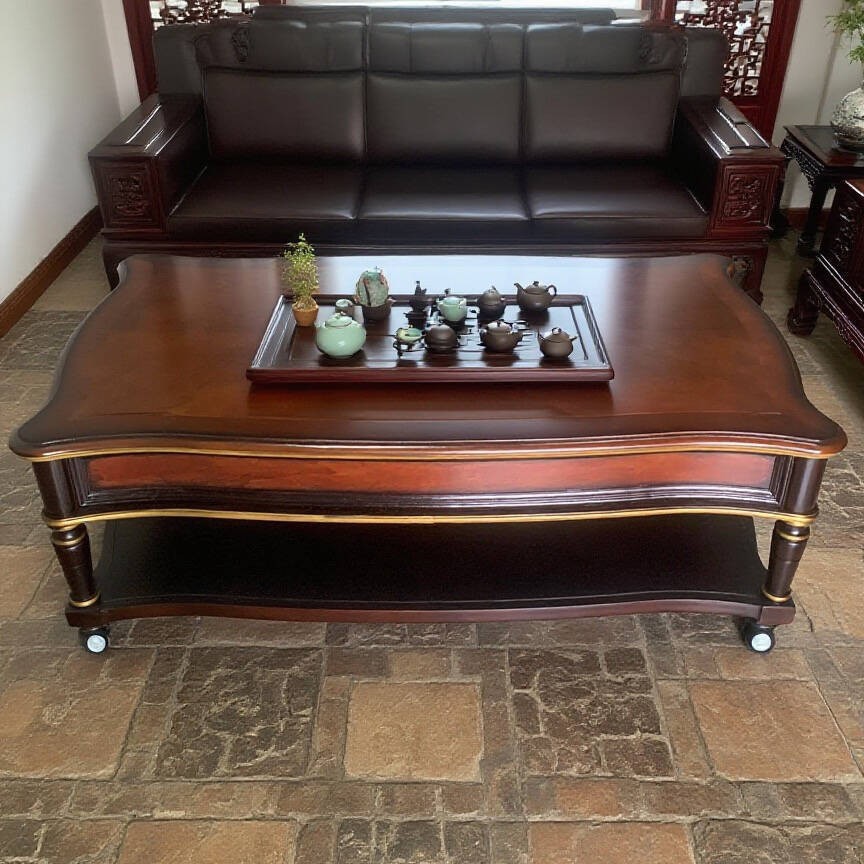 solid wood retro coffee table  - Coffee Tea Drawing のレビューと価格