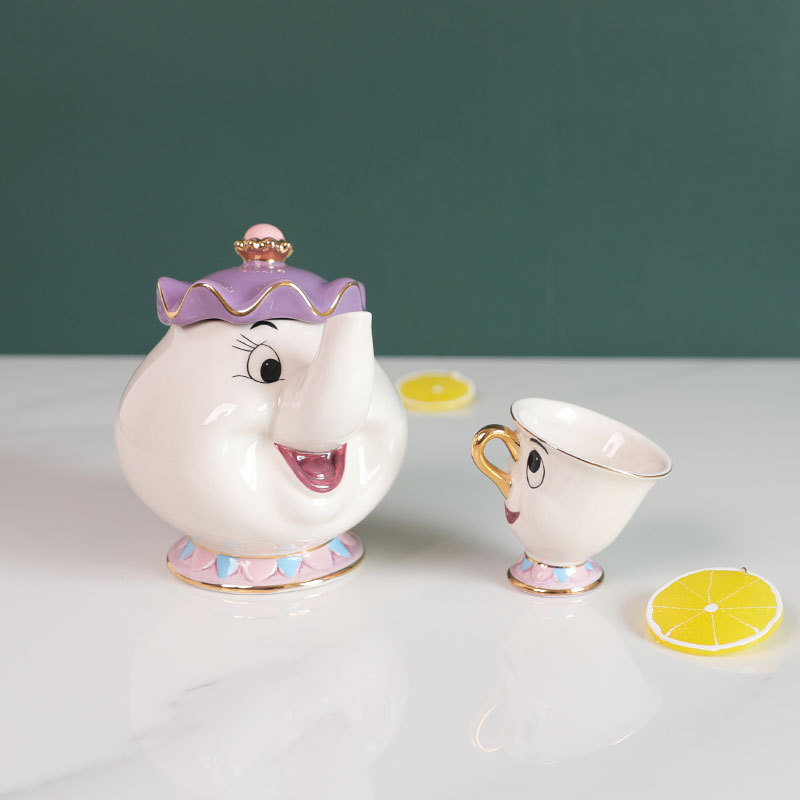 Hot Teapot Cartoon Beauty And  - Coffee Tea And Sugar Set のレビューと価格