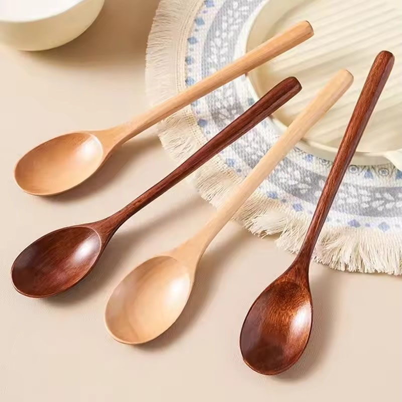 6pcs Wooden Spoon Tableware Ki - Tea Coffee Utensils のレビューと価格
