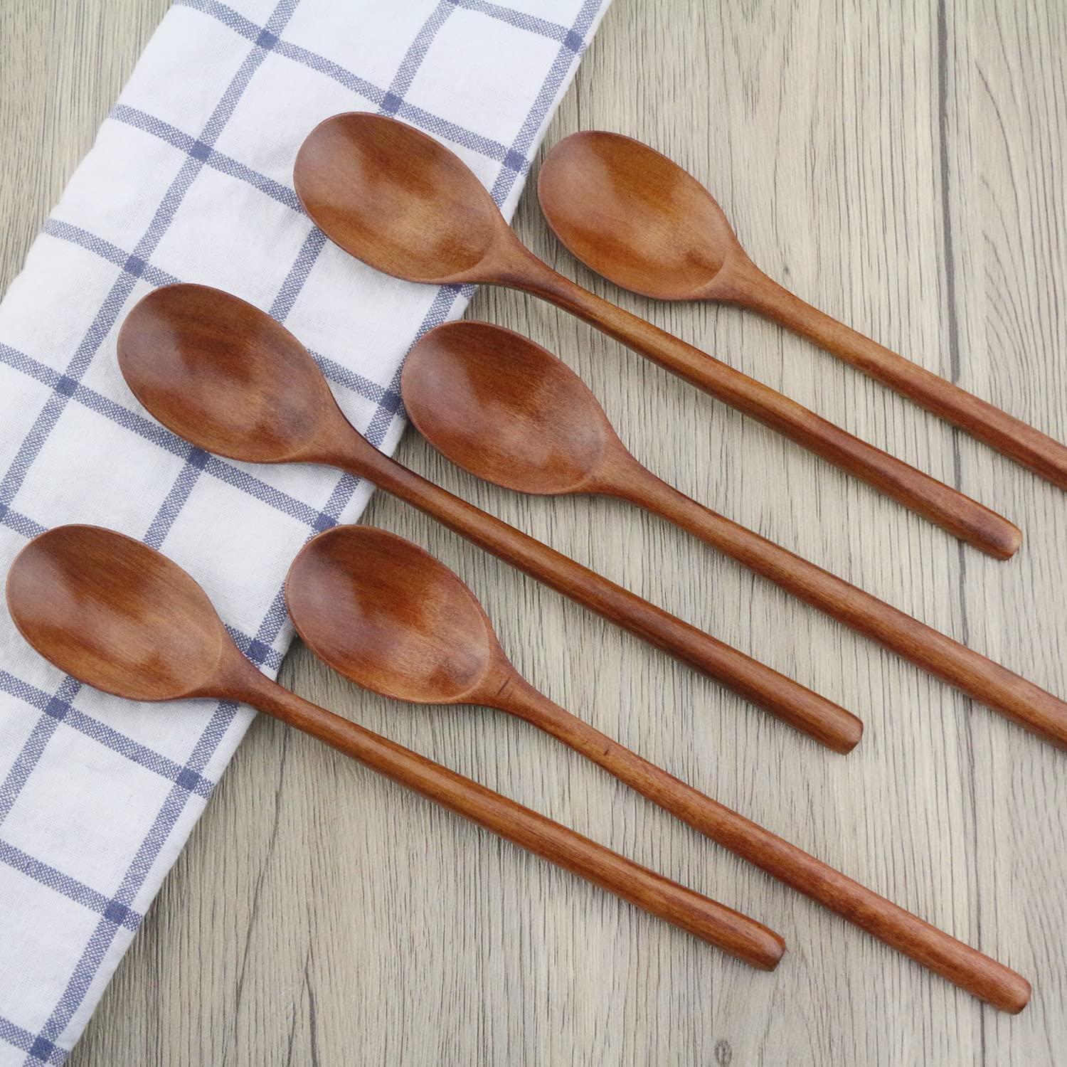 6pcs Wooden Spoon Tableware Ki - Tea Coffee Utensils のレビューと価格