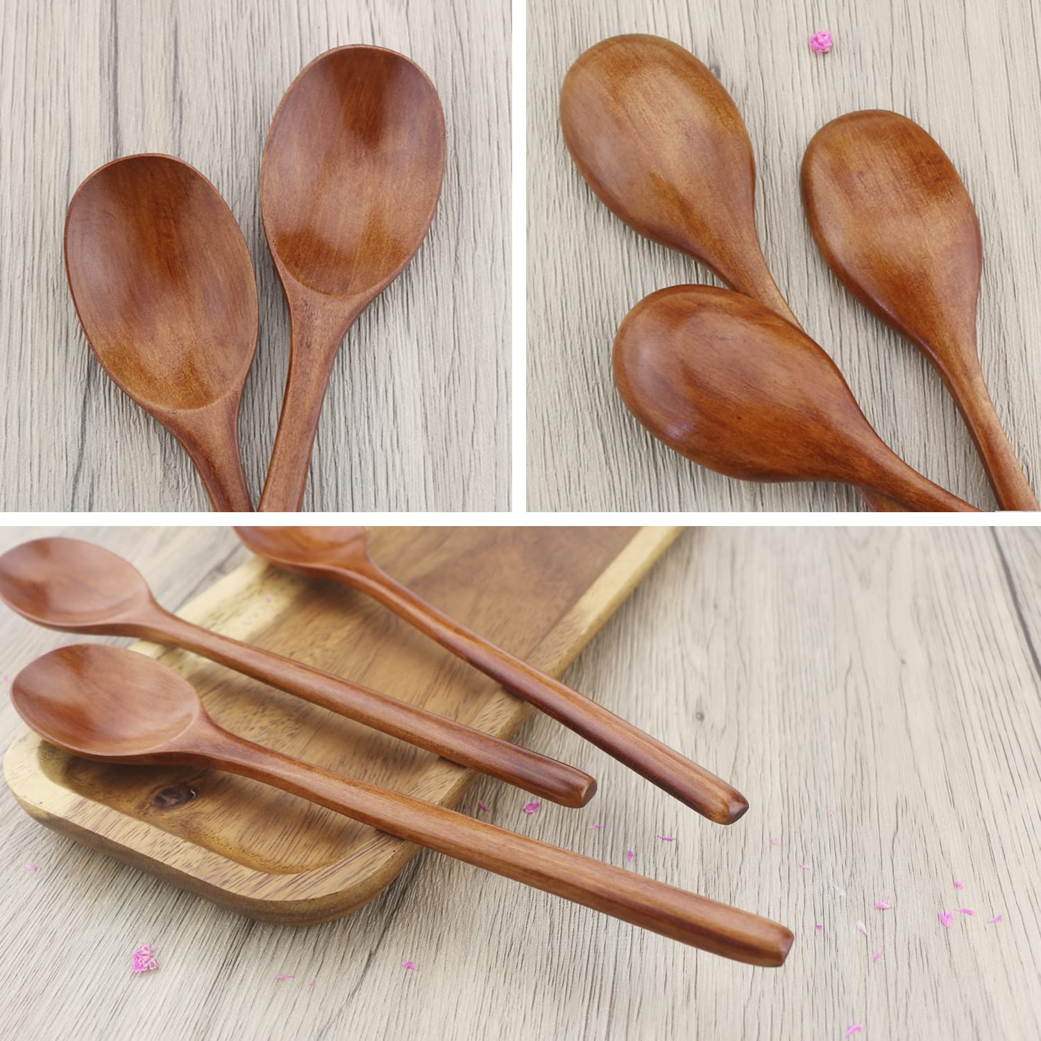6pcs Wooden Spoon Tableware Ki - Tea Coffee Utensils のレビューと価格
