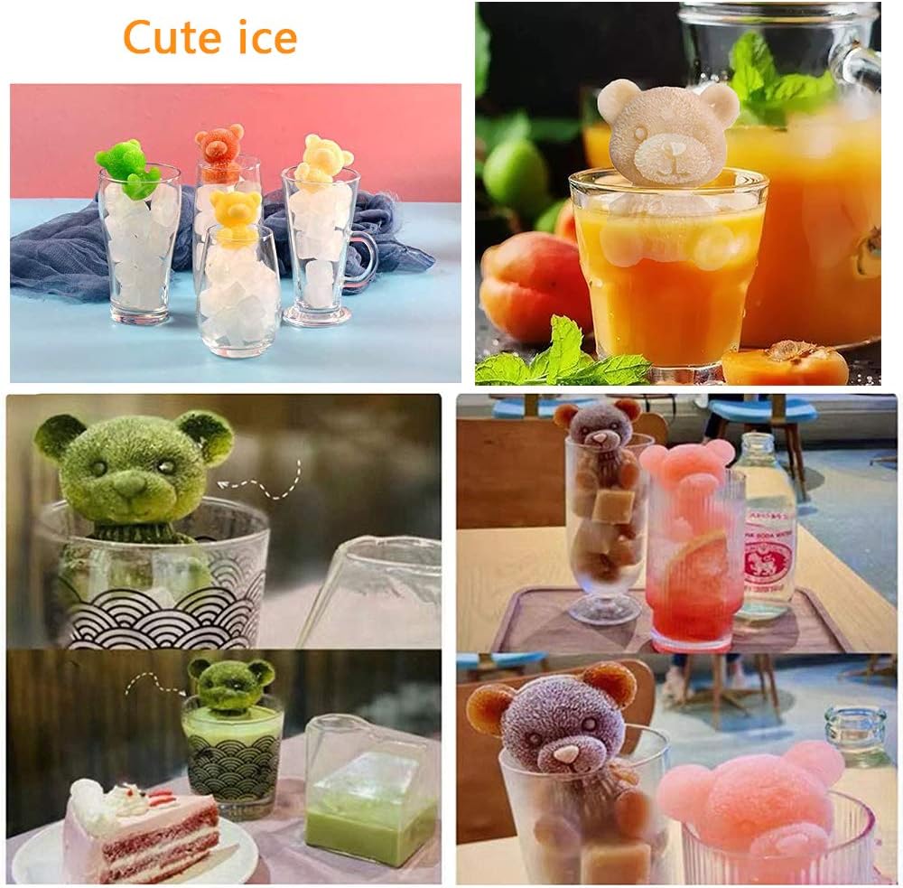1~6Pcs Ice Bear Mold 3D Bear S - Coffee Tea Love のレビューと価格