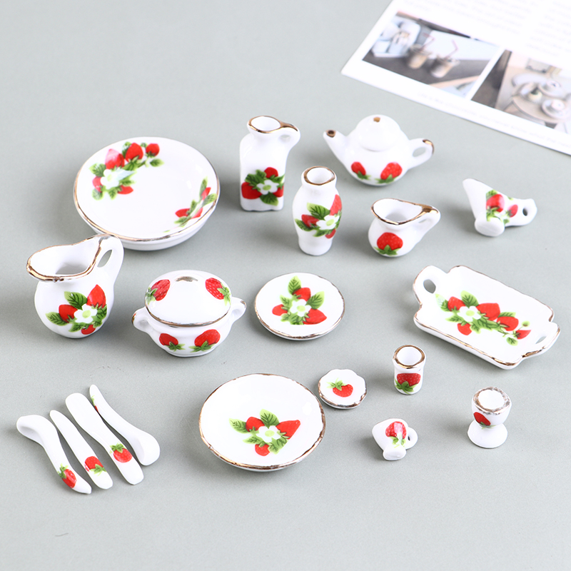 1 Set 1:12 Miniature Doll Hous - Coffee Tea And Sugar Set のレビューと価格