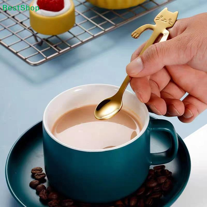 ☪Stainless Steel Cute Cat Hang - Coffee Tea Love のレビューと価格