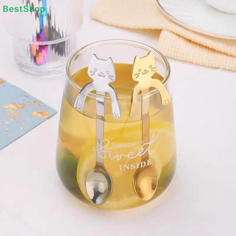 ☪Stainless Steel Cute Cat Hang - Coffee Tea Love のレビューと価格