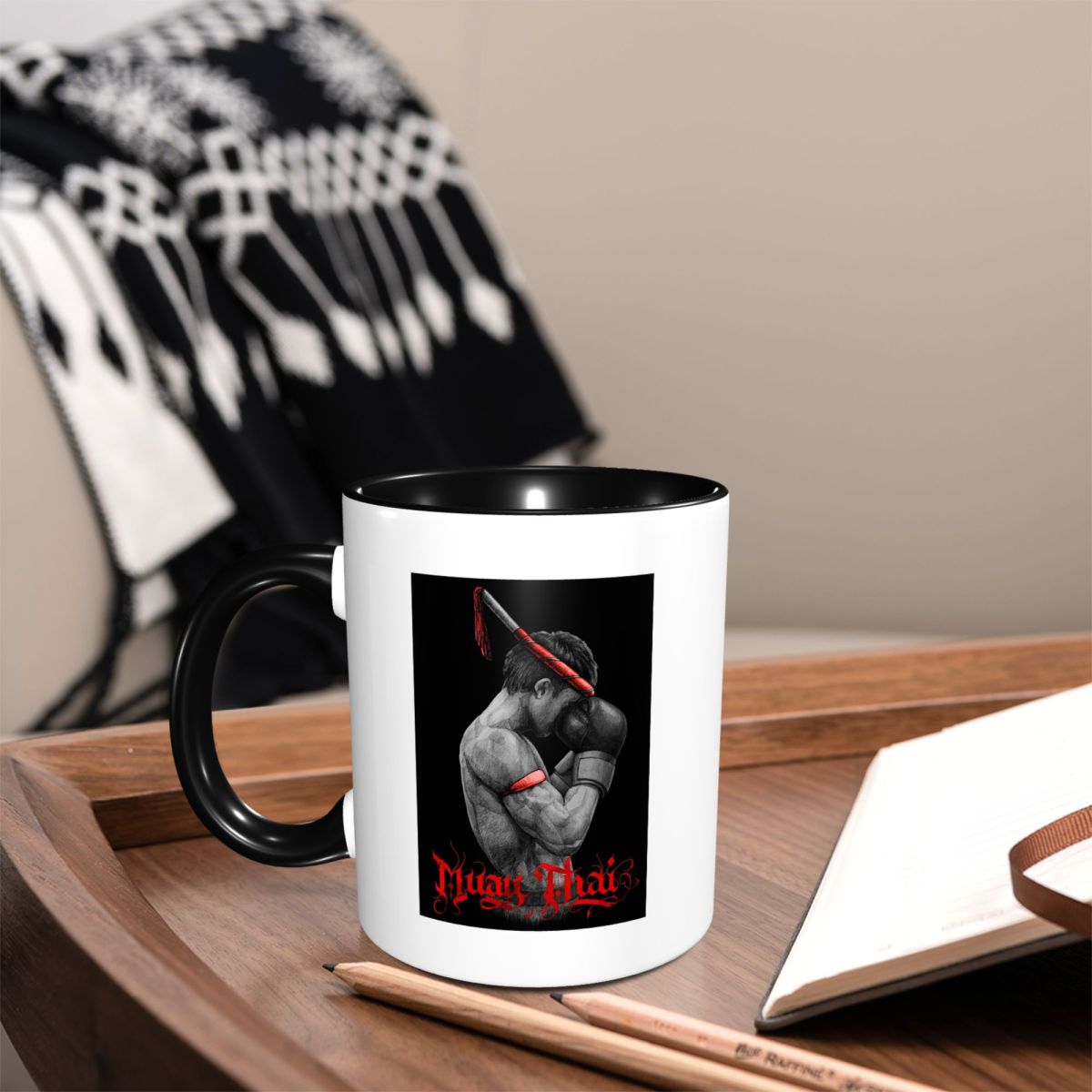 Muay Thai Boxing Fighter Mug F - Coffee Tea Thai のレビューと価格